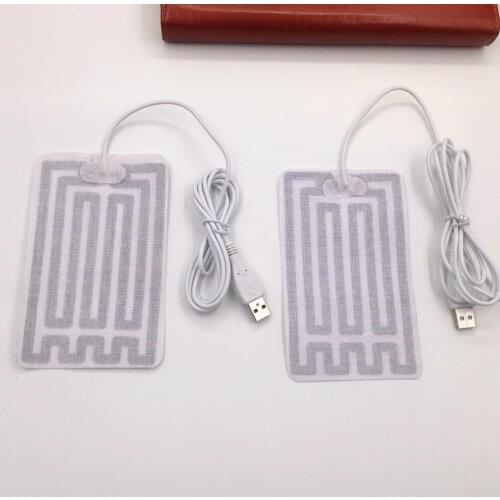 5PCS 5V USB Heating Pads for DIY USB Heated Gloves Warm Mouse Pads for Heat your Foot Knees Carbon fiber Heated Health Care