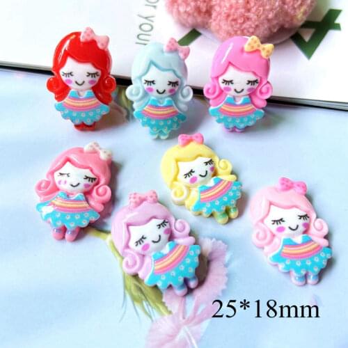 50Pcs/lot Pink Flower Girls Accessory Flat Back Jewelry Ornament DIY Jewelry Making Phone Case Decor Home Crafts Ornament