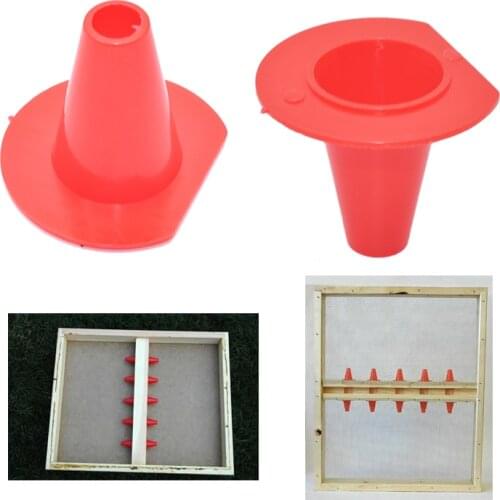 50PCS/Lot Beehive Entrance Canadian Red Cone Bee Escapes Allows Bees to Travel One Way Only for Beehive Escape Boards Beekeeping