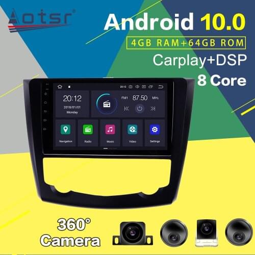 Car GPS Navigation For Renault Kadjar Multimedia Player Android Stereo 2015+ PX6 Auto Audio Head Unit Car Screen DSP Carplay 2K