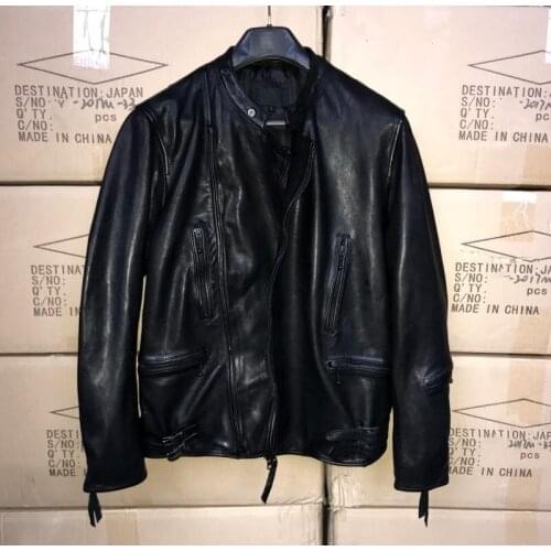 Free shipping,Pakistani thick Oil Wax Sheepskin Garments,2020 mens fashin style Leather jacket.slim top quality coat