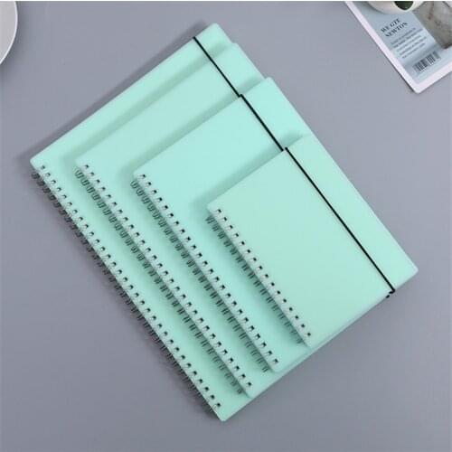 A5/A6 PP Spiral Notebook and Journals Weekly Planner Notepad Diary Sketchbook Dot Lined Grid Blank Writing Pads Office Supplies