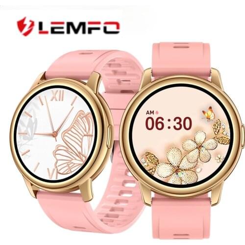 Diliberto LF28M BT5.0 Smart Watch Women 1.28 Inch Full Touch DIY Watch Face Waterproof Heart Rate Monitor Smartwatch for Phone