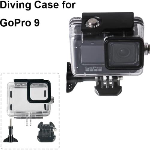 For Gopro Hero 9 45M Diving Case Housing Case Easy Install Waterproof Shell Underwater Protector Cover Action Camera Accessories