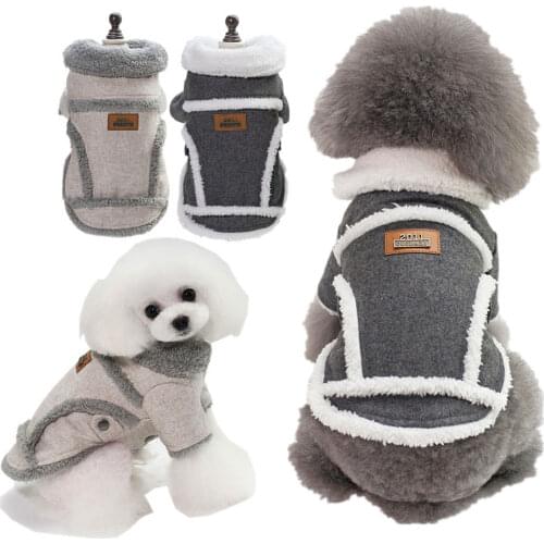 Pet Jack Dogs Two Legged Cotton Padded Coat Dog Costumes for Small Dogs Christmas Dog Clothes Teddy Dog Clothing