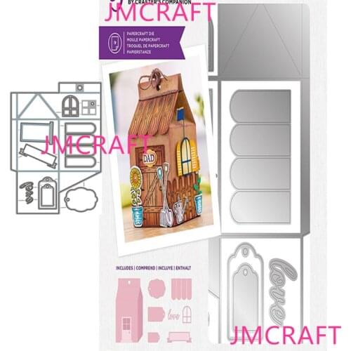 JMCRAFT 2021 New Box Packaging Decoration #2 Metal Cutting Dies 3D DIY Scrapbook Handmade Paper Craft Metal Steel Template Dies
