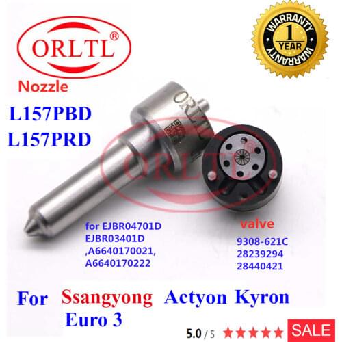 NOZZLE L157PRD INJECTOR VALVE 9308-621C REPAIR KITS (7135-650 ) for EJBR04701D EJBR03401D A6640170 A6640170222 SSANGYONG L157PRD