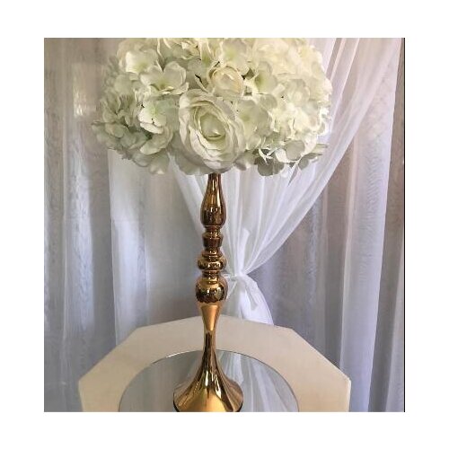 3 Colors Metal Candle Holders 50cm/20" Flower Vase Rack Candle Stick Wedding Table Centerpiece Event Road Lead Candle Stands