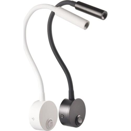 EU/US Plug Reading Table Lamp Simple Style Aluminum Wall Lamp Super Bright LED Working Study Wall Sconces Bedside Table Lamp