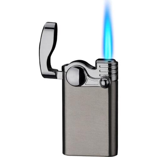New Type Torch Cigar Lighter Windproof Jet Flame Rocker Ignition Metal Lighter Inflatable