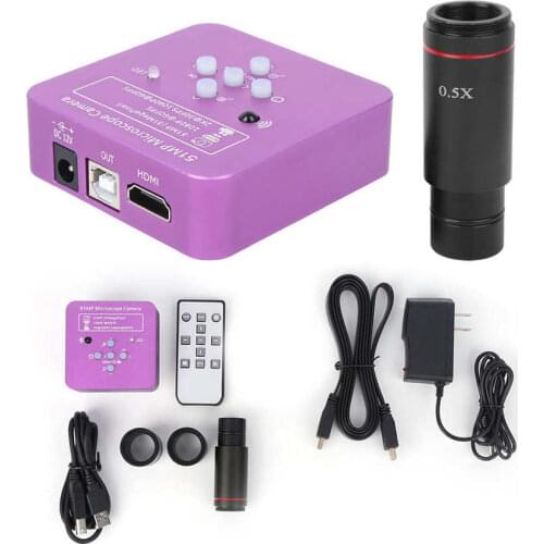 Industrial Microscope Camera 51MP Trinocular Binocular Stereo Electronic Eyepiece Video Microscope Camera US Plug 110-240V