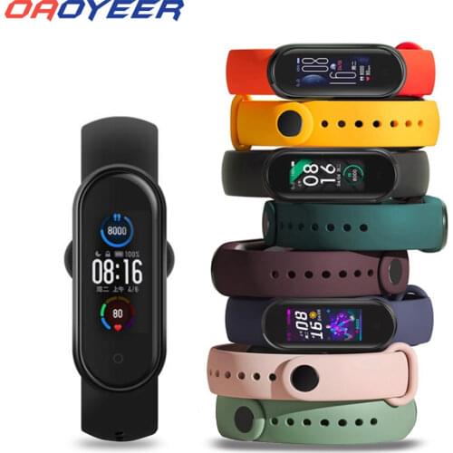 Wrist Strap For Xiaomi Mi Band3/4/5 Replacement Silicone Bracelet for mi band 5/4/3 Bracelet for Xiaomi miband 4/5/3 Wristband