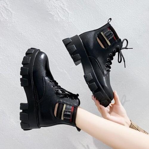 Thick-soled Martn Boots Female British Style 2021 New Boots Wild Short Boots Women Shoes Cotton Shoes