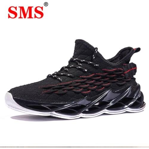SMS Outdoor Men Shoes Running Shoes for Men Jogging Walking Sports Breathable Blade Shoes High-quality Sneakers Lace-up Sneakers