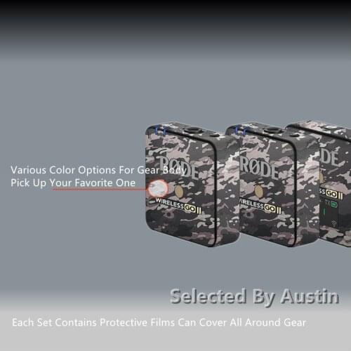 Decal Skin Wrap Film For Rode Wireless GO II Protector Anti-scratch Coat Wrap Cover