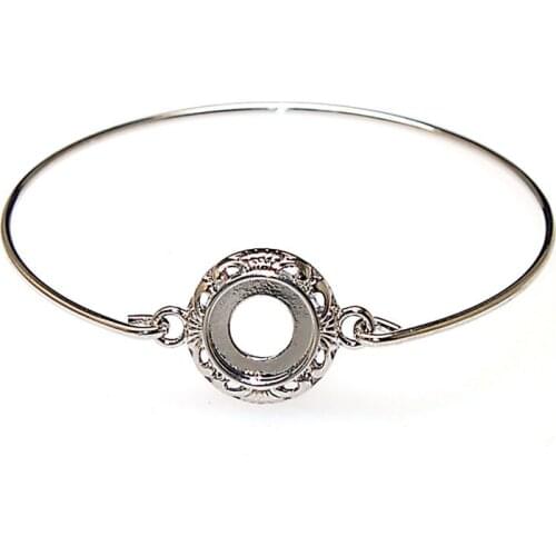 12pcs One-side kameleon bead charm pendant Infinity love multi-layer woven silver plated bracelets for women