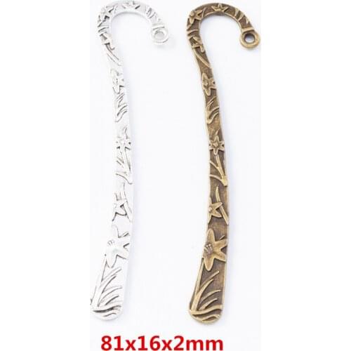 15 pieces of retro metal zinc alloy Bookmark pendant for DIY handmade jewelry necklace making 7909