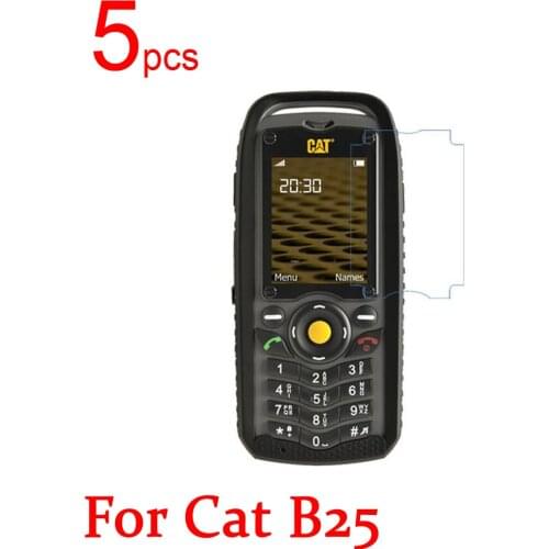 5pcs glossy Ultra Clear/Matte/Nano anti-Explosion LCD Screen Protector Film Cover For Cat B25 Protective Film + cloth