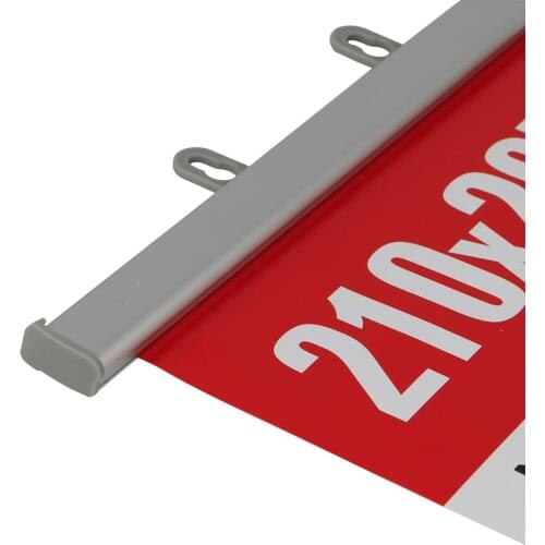 50CM aluminium advertising banner poster clip rails hanger strip