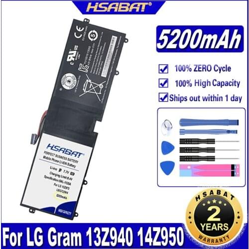 HSABAT LBP7221E 5200mAh Battery for LG Gram 13Z940 14Z950 15Z960 15Z975 Series LBG722VH Batteries