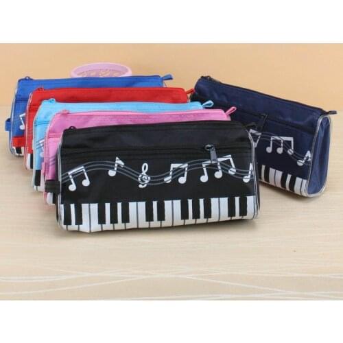 120 PCS New Fashion High Quality Two Layers Piano Keyboard Pen Bag Multi-function Student Stationery Box Cartoon Pencil Case