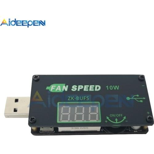 DC 5V 10W USB Fan Cooling Governor Speed Controller Regulator Fan Speed Switch Module LED Dimming Module 4.0V-12V to 1.0V-24.0V