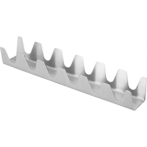 Taco Holder Wave Shape Wear Resistant Stainless Steel 6 Holds Food Burrito Tray for Home Metal Baking Stand Kitchen Accessories