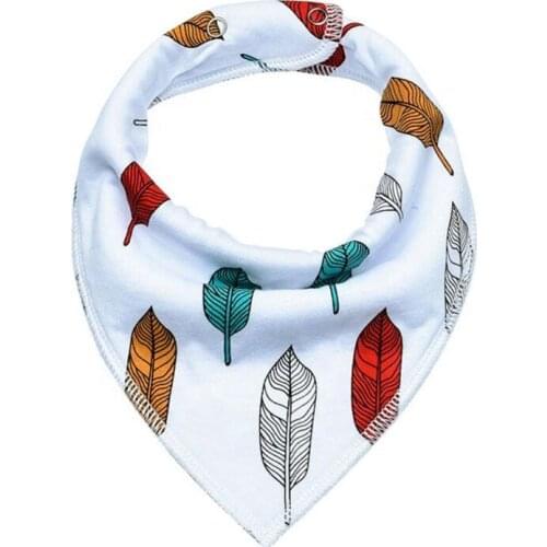 100% Organic Cotton Baby Bibs Unisex Adjustable Double Teething Cotton Baby Bibs