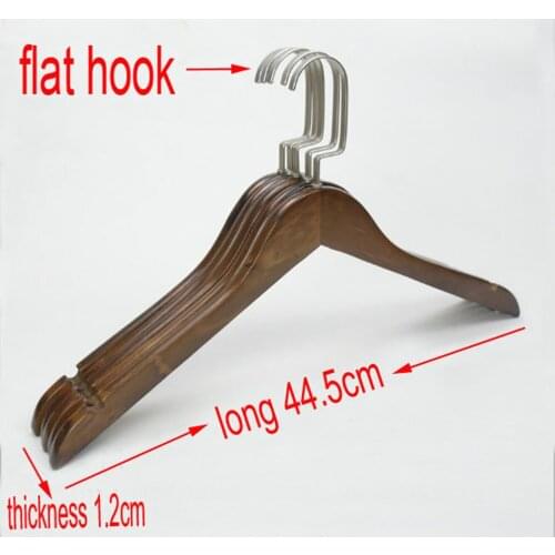 Wood Coat hanger long 44.5cm thickness 1.2cm