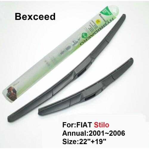 For FIAT Stilo 22"+19" Bexceed of All Season Car Windshield Hybrid Wiper Blade 2001 2002 2003 2004 2005 2006