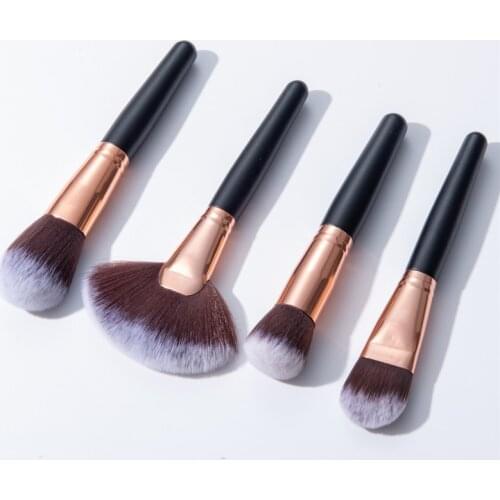 BBL 1 Piece Wooden Handle Top Makeup Brushes Powder Blush Precision Concealer Brush Eyeshadow Smoky Blending Brush Full Function
