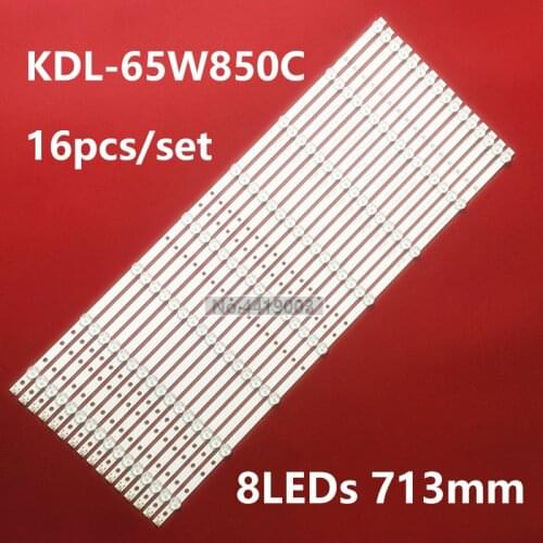 3set=48pcs x LED Backlight Strip for So ny 65" TV KDL-65W850C 65W855C 65W859C 650TV02 V3 T650HVF05.1 T650HVF05 8-lamps