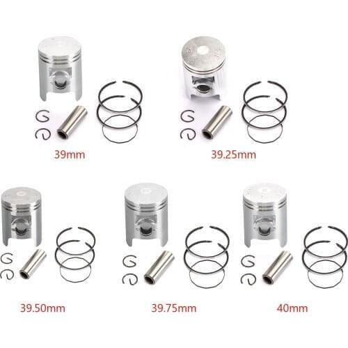 Areyourshop Piston Ring Pin Clip Kit Fit For Suzuki Ah100 Ag100 Address 1991-2000 12110-41D00-0F0 Motor Parts
