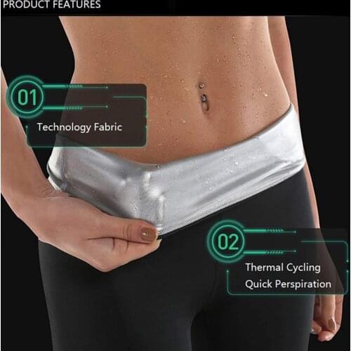 Weight Loss Silver Coating Sweat Leggings Body Shaper Waist Trainer Workout Slim Shapewear Women Sauna Pants Slimming Sportwear