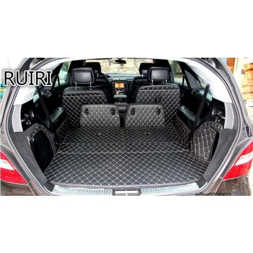 Best quality! Special trunk mats for Mercedes Benz R 500 W251 6 Seats 2017-2006 durable cargo liner boot carpets,Free shipping