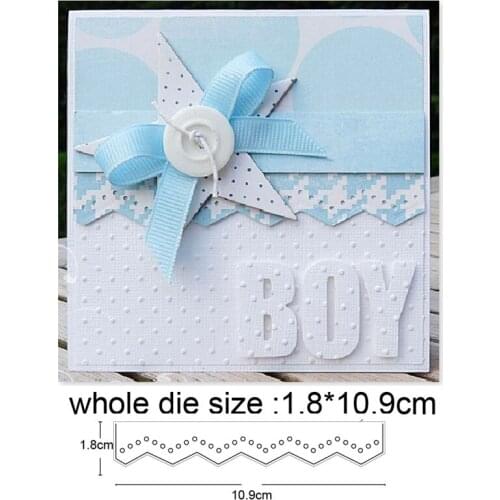 Metal Cutting Dies pierced wave frame Crafts Stencils For Paper card Scrapbooking making Embossing Dies Cuts