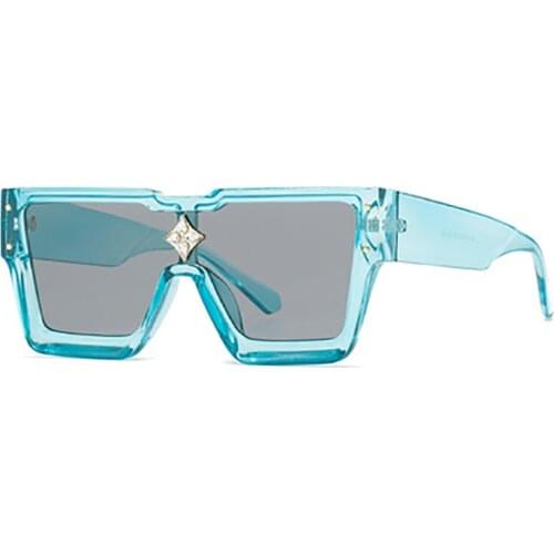 Europe and The United States join the fashion diamond square modern sunglasses millionaire retro sunglasses