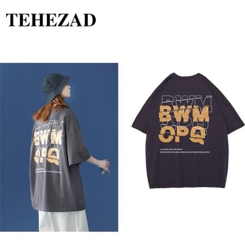 Mens Short-Sleeved T-Shirt 2021 Youth Clothing Harajuku Street Style Casual Womens Short-Sleeved T-Shirt Plus Size Couple Wear