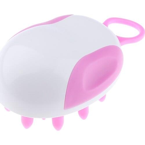 Soft Silicone Shampoo Scalp Body Cleansing Shower Spa Hair Massager Brush