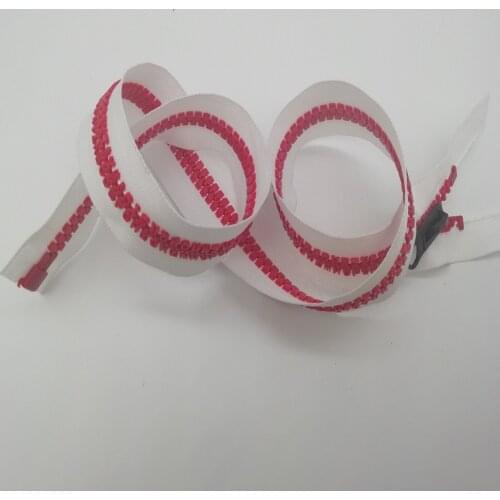 2019 new resin zipper with 26 letters clothing handwork accessories coat jacket zipper repair 1piece 80cm open end white