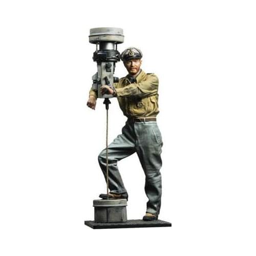 New Unassembled 1/16 120mm officer standing with Lookout Resin Kit DIY Toys Unpainted resin model