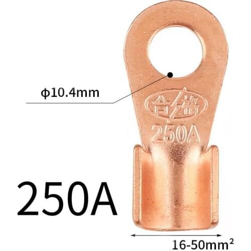 Open nose wire terminal copper connector lug 250A