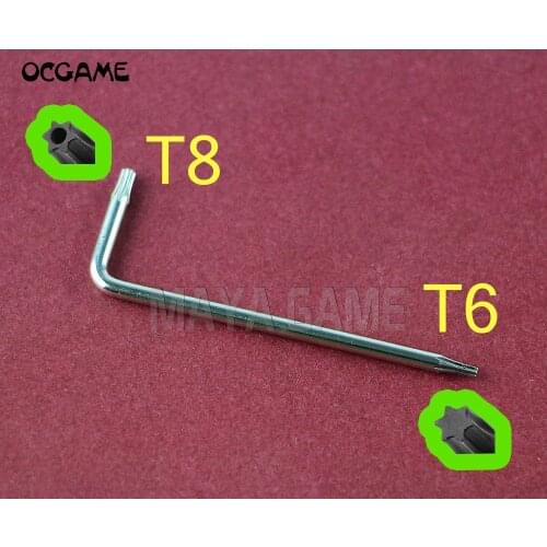 OCGAME T6 T8 L Key Screwdriver for Xbox 360 Xbox One Controller Mod Kits/ Repair T8 Security Torx Screwdriver 5pcs/lot