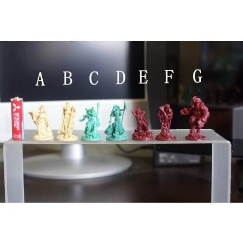 Plastic pvc model figure Deathcourrt table game chess hand made model doll ornaments 7pcs/set
