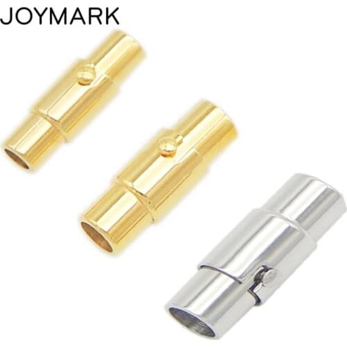 Stainless Steel Swivel Double Insurance Magnetic Clasps Jewelry Making Accessories 8 Sizes 2mm-10mm Hole BXGC-027