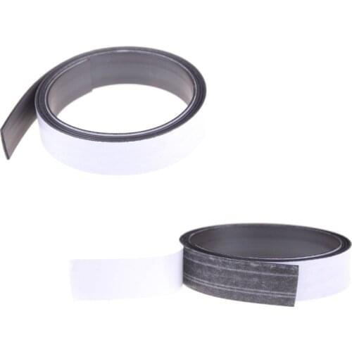 1 Meter Self Adhesive Flexible Magnetic Strip Rubber Magnet Tape Width 10mm Thickness 1mm
