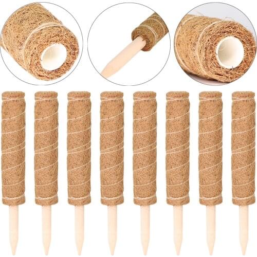 RBCFHl 30-50CM Moss Pole Coco Coir Support Indoor Palm Vine Stick Plant Extension Indoor Creepers Pillar Gardening Accessories