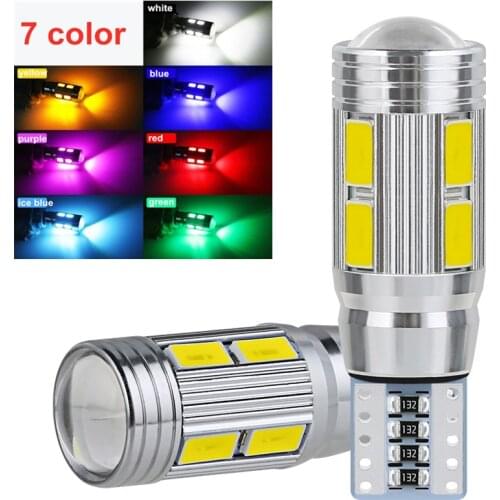 T10 LED Canbus No error 12V reading light 5630 10SMD 5W5 LED Car Light Clearance Wedge Turn Singal Bulb license plate light