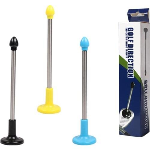 1pcs Golf Cutter Direction Indicator Magnetic Golf Club Alignment Stick Correct Golf Swing Aim Lie Angle Tools yellow black blue