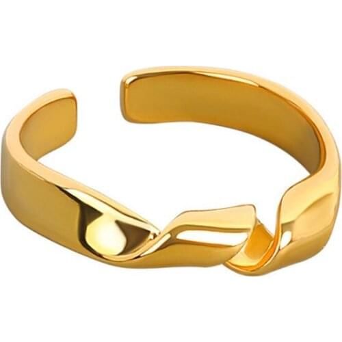 2021 Fashion Ring For Women Shiny Creative Smooth Geometric Silver Color Jewelry Open Rings Lady Birthday Present KOFSAC